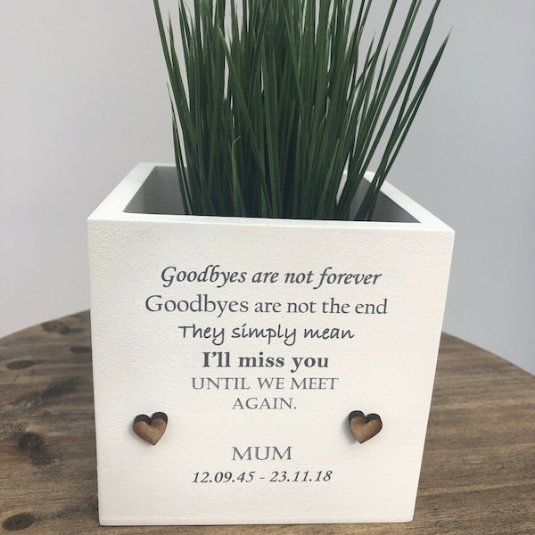 Memorial Flower Pots Etsy UK