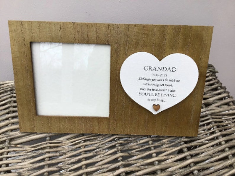 Personalised MEMORIAL Photo Frame in Loving MEMORY of GRANDAD Etsy