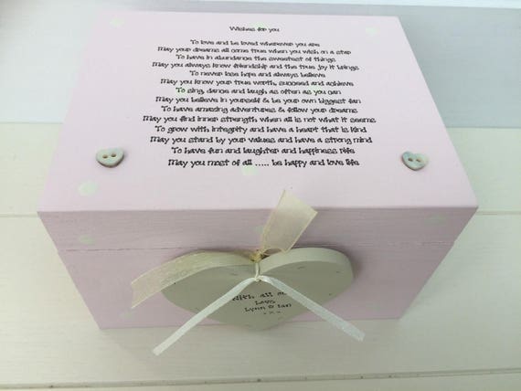 Shabby Personnalisé Chic Fille en droit de la Mère De Le Marié Cadeau Mariage