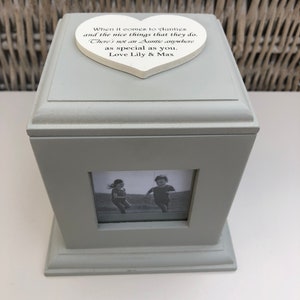 Personalised AUNTIE Gift Photo Frame Cube AUNTY AUNT Great Aunt or any name You want. Birthday Christmas Gift Present