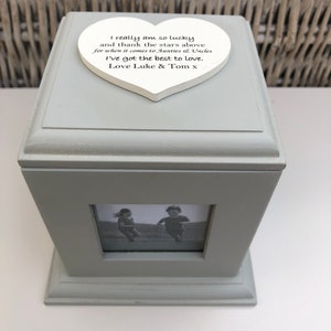 Personalised Special AUNTIE & UNCLE Gift Photo Frame Cube AUNTY Aunt Great Auntie Uncle or any names Christmas Gift Present