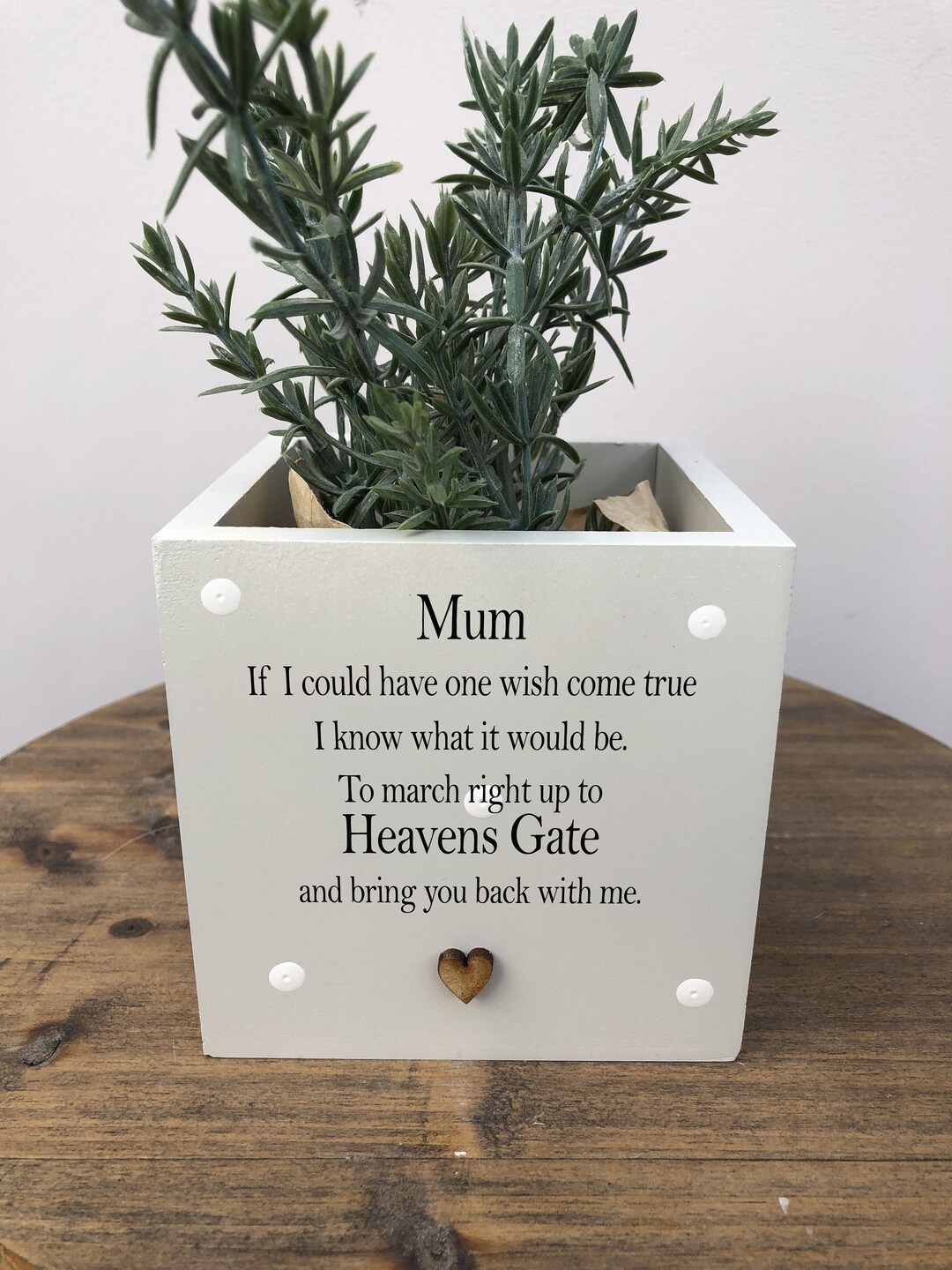 Memorial MUM Mam Mom Loss Flower / Plant Pot Personalised BEREAVEMENT in Memory of a Loved One
