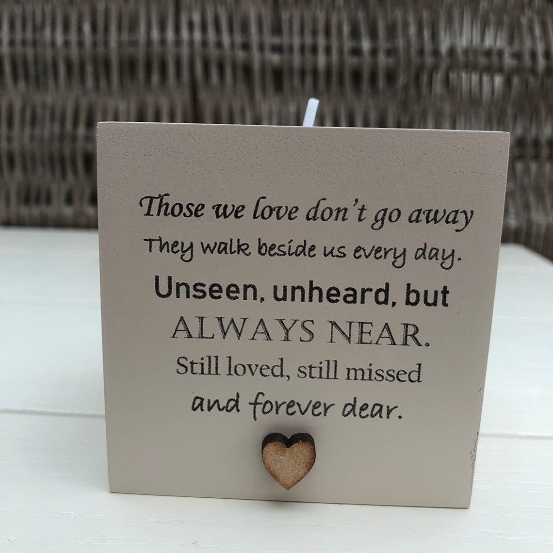 Personalised Candle In memory of any loved one Mum Dad Grandad Etsy