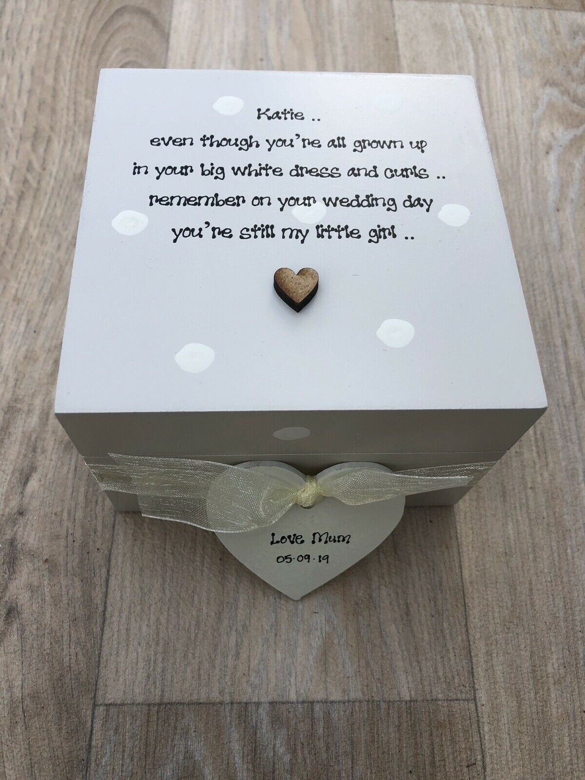 Shabby Personalised Chic Special Daughter On Wedding Day Keepsake Gift Bride Shabby Personalised Chic Special Daughter On Wedding Day Keepsake Gift Bride