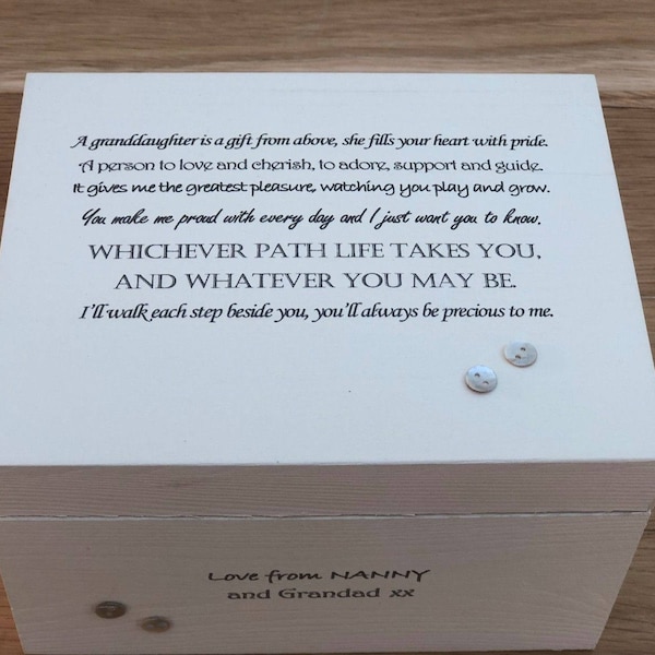 Granddaughter Trinket Box Etsy