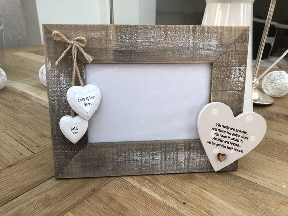 Shabby personalised Chic Photo Frame Auntie Aunty Great Aunt Gift Present
