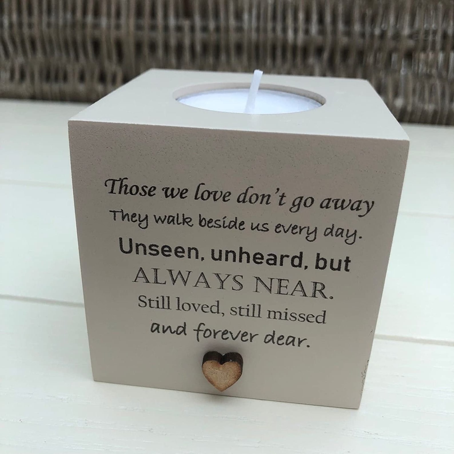 Personalised Candle in Memory of Any Loved One Mum Dad Grandad Husband