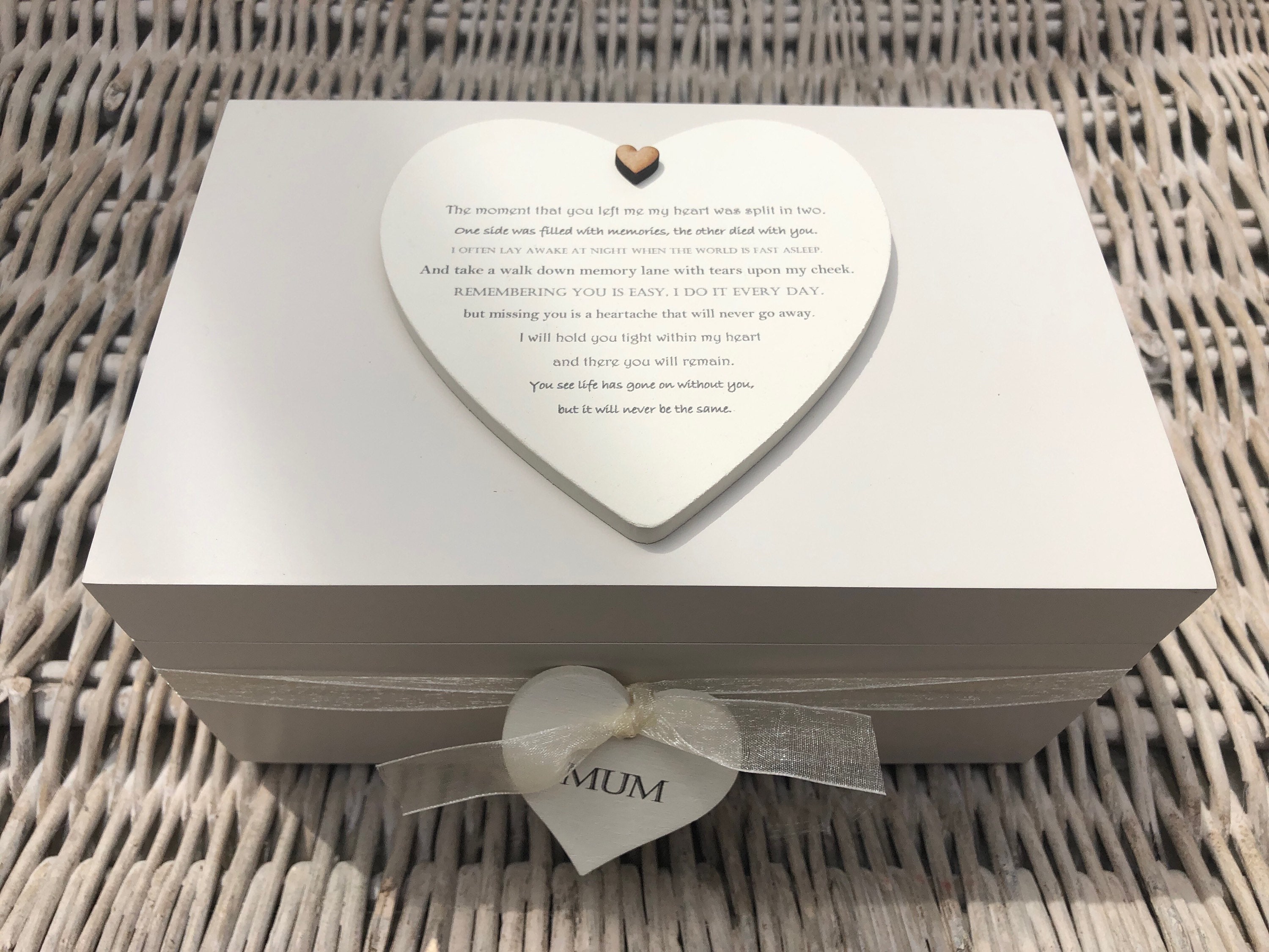 PERSONALISED Memory Box.. Bereavement.. in Memory of A Loved Etsy UK