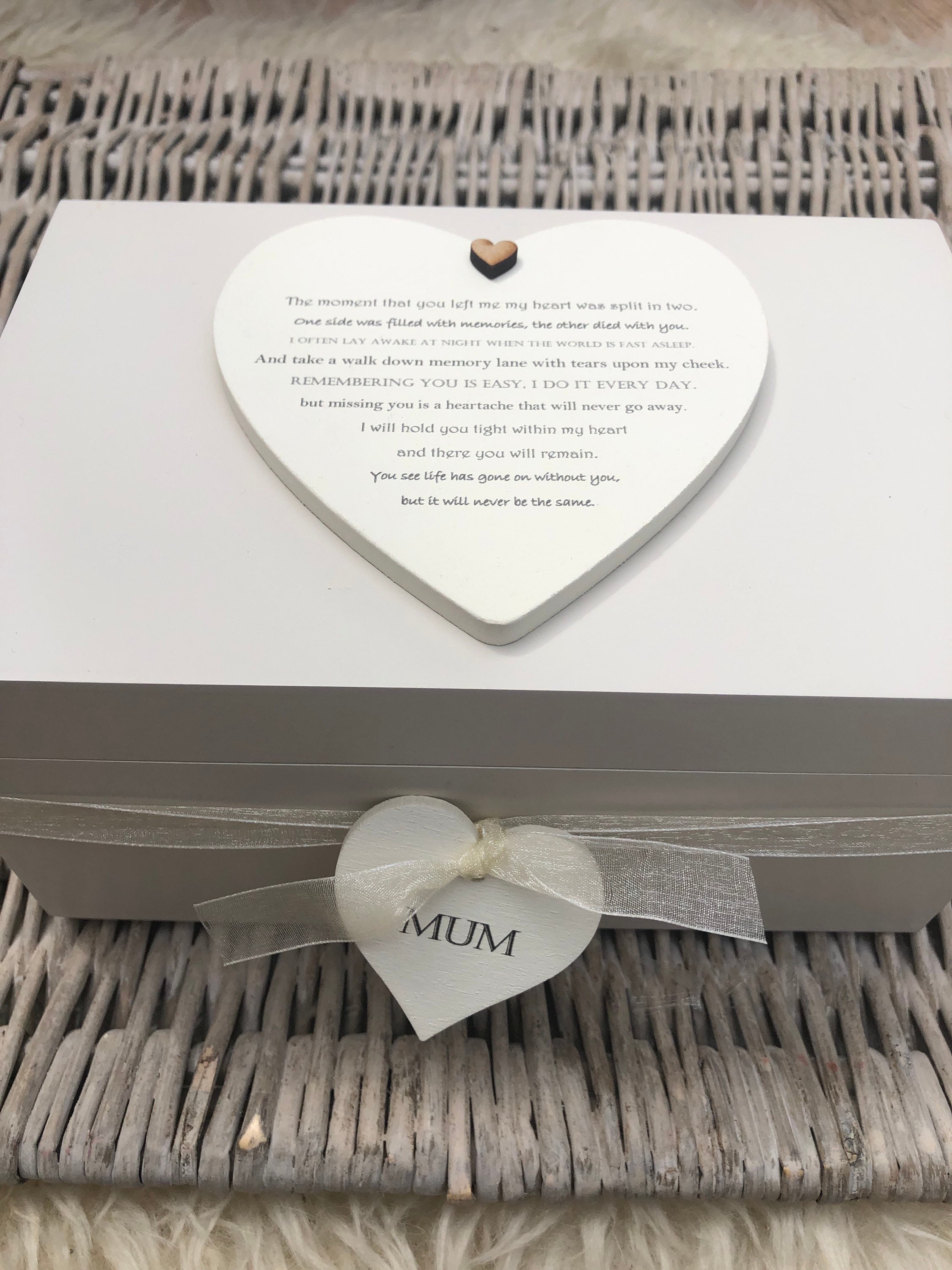 PERSONALISED Memory Box.. Bereavement.. in Memory of A Loved Etsy UK