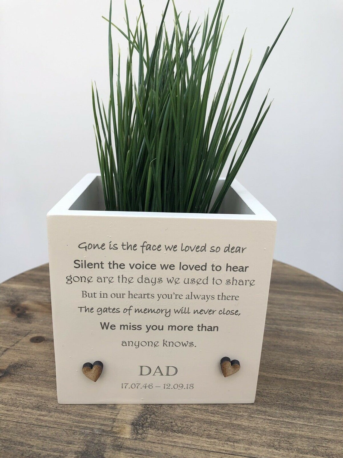Memorial DAD Loss Flower / Plant Pot Personalised BEREAVEMENT Etsy
