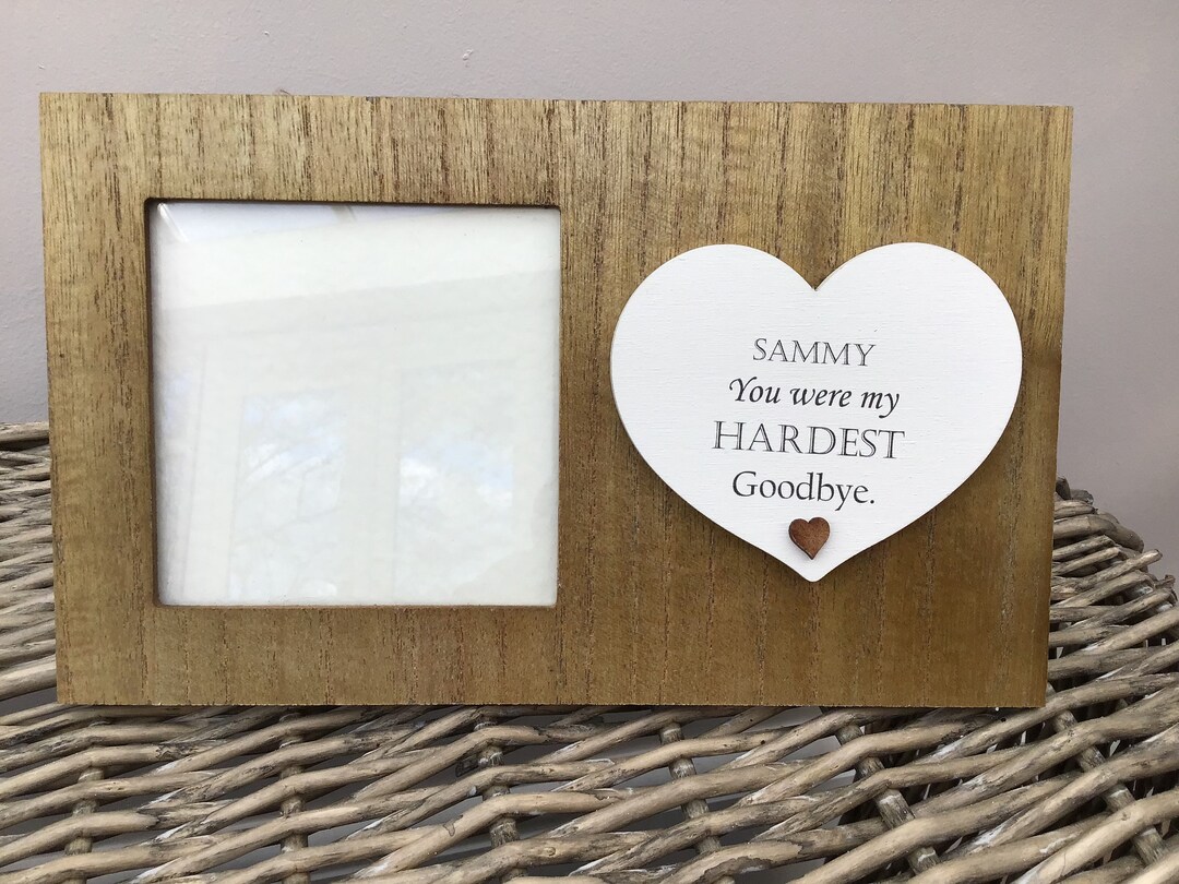 Personalised MEMORIAL Photo Frame LOSS of a Loved One or Friend Any
