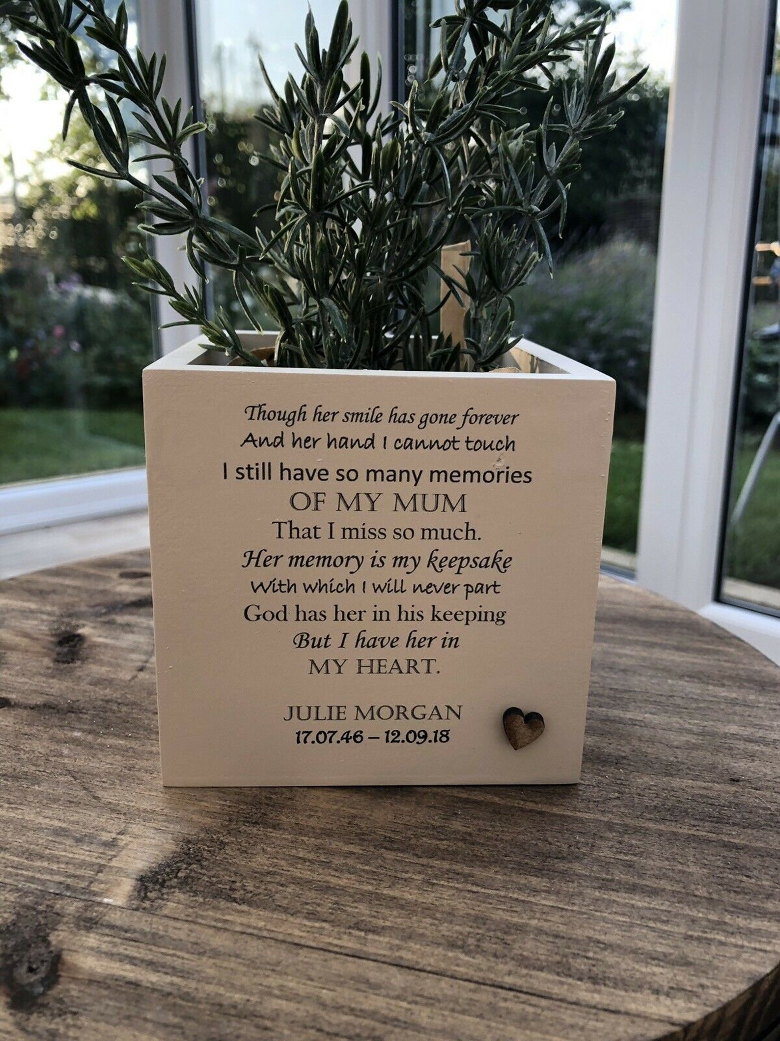 Memorial HUSBAND Loss Flower / Plant Pot Personalised Etsy