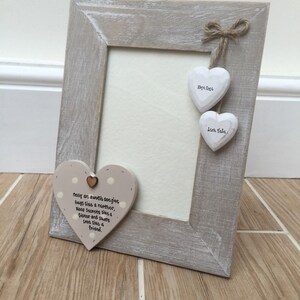 Shabby personalised Chic Photo Frame  Auntie AUNTY Great AUNT Any Names Gift