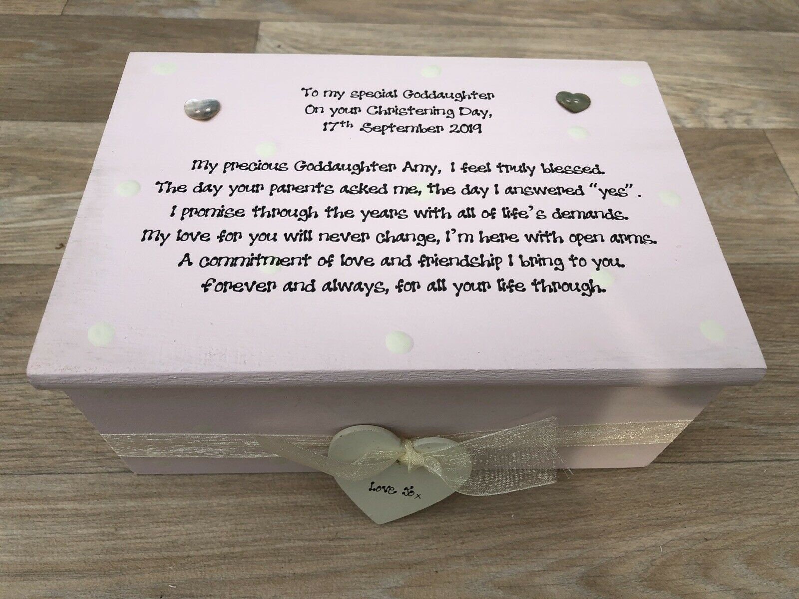Jewelry box hotsell christening gift