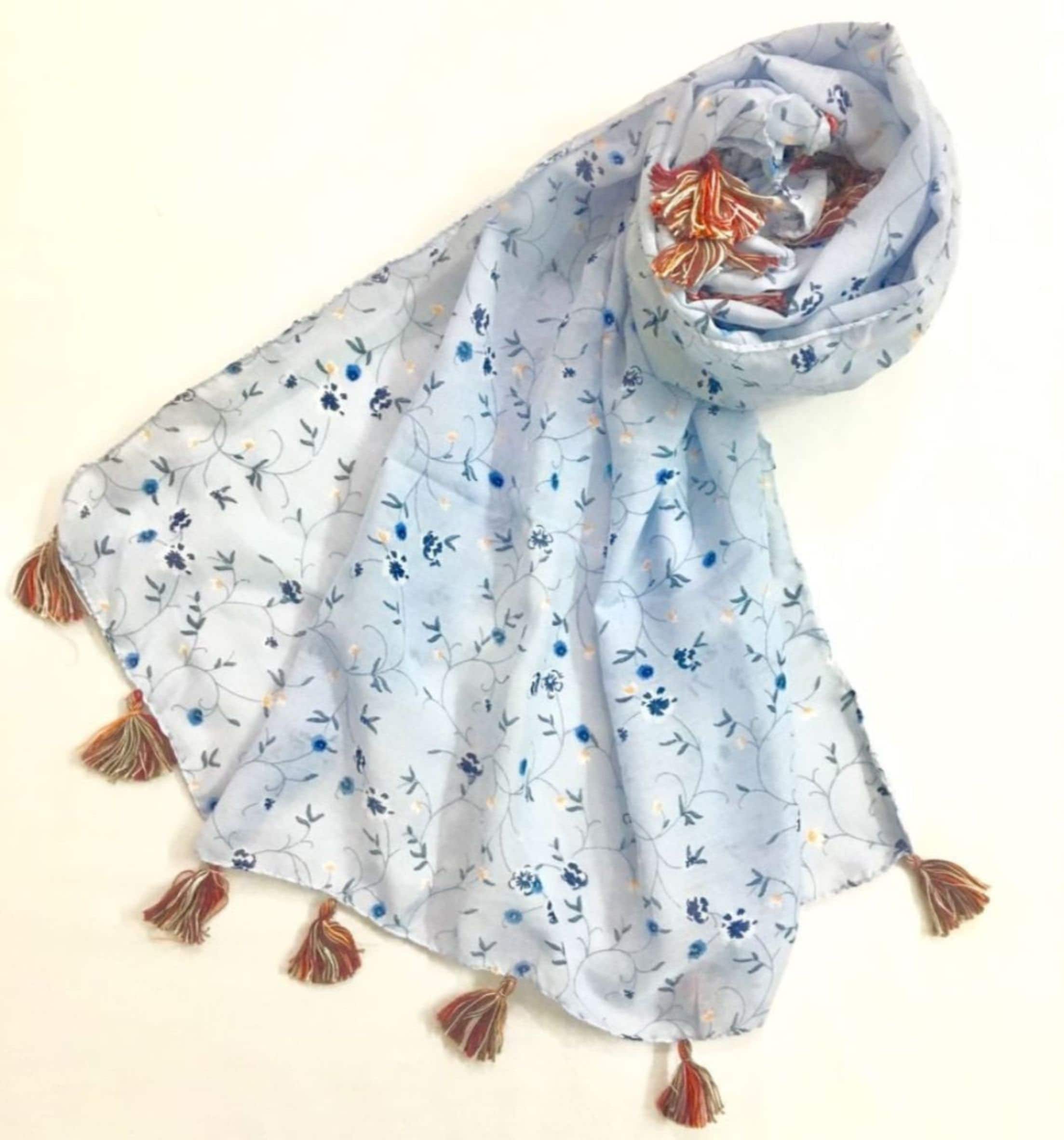 Stole | Sky Blue | Poly Cot - Etsy
