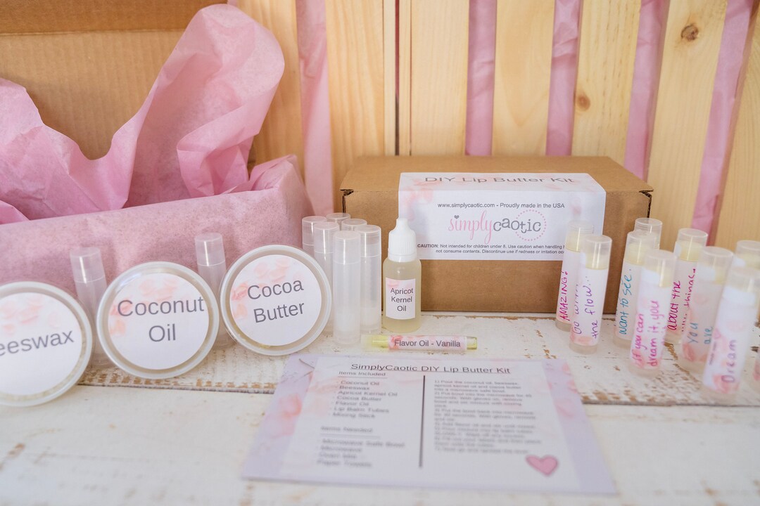 DIY Lip Balm Kit Teen Gift Spa Day Kit Party Favor Craft Etsy