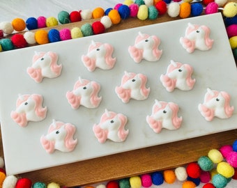 UNICORN Edible Sugar Decorations - 12 Pieces