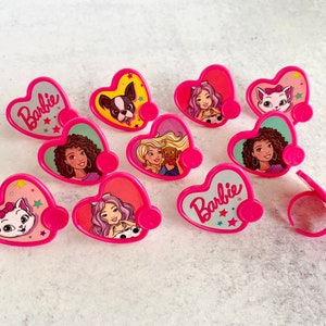 BARBIE BE The FUTURE Cupcake Topper Rings 12 or 24 Pieces image 2