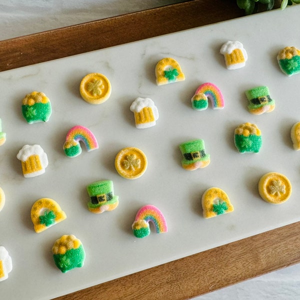 St. Patrick's Edible Sugar Decorations - 220 Pieces