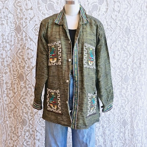 Quetzal Embroidered Guatemalan Shirt