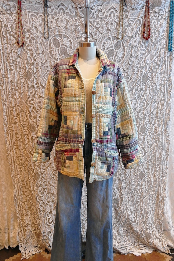 Patchwork Quilt Chore Coat - image 7
