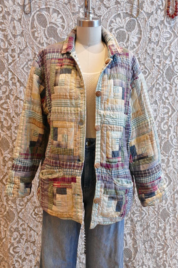 Patchwork Quilt Chore Coat - image 8