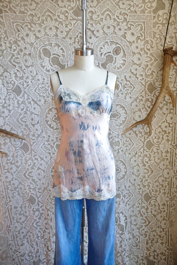 Hand Dyed Silk Lace Camisole