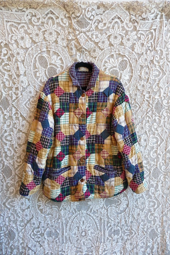 Patchwork Quilt Chore Coat - image 1