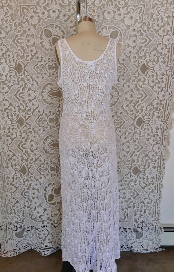 LOLA Crochet Lace Maxi Dress - Cream