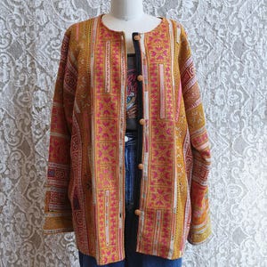 Hmong Hill Tribe Embroidered Chore Coat