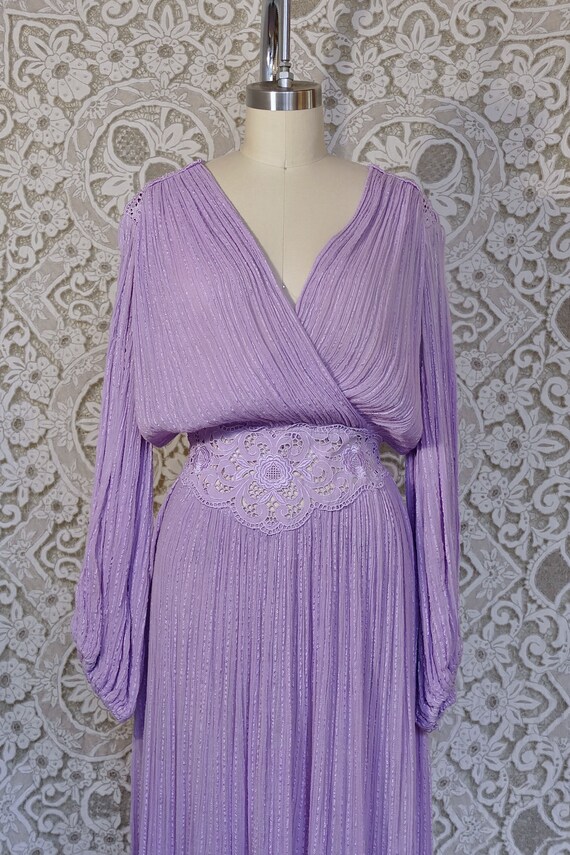 Lilac Greek Gauze Dress - image 7