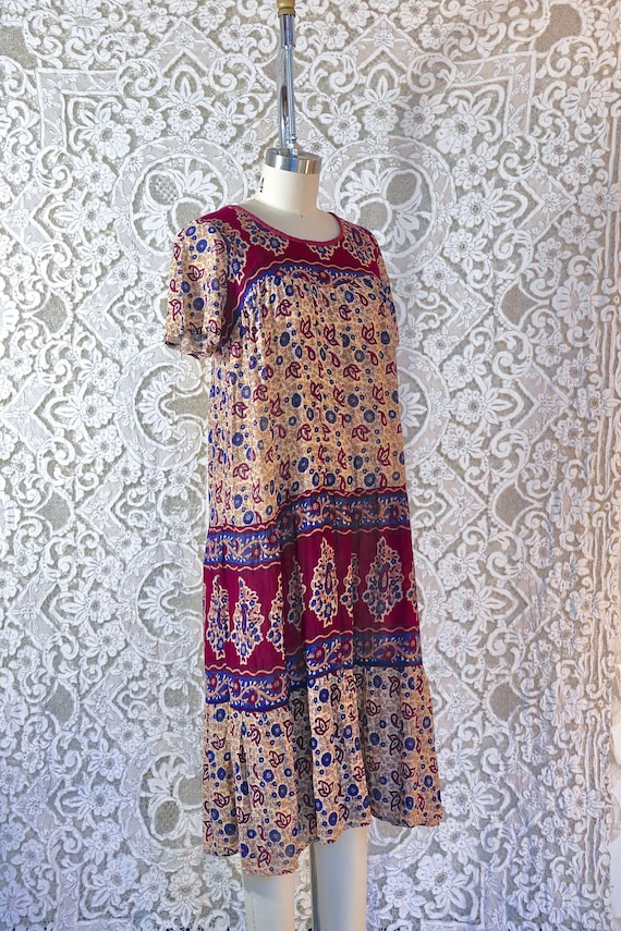 Indian Gauze Cotton Dress - image 1