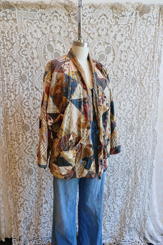 Indonesian Patchwork Woven Jacket - image 7