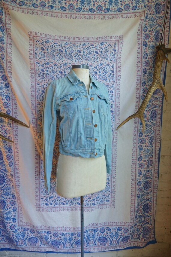 Shrunken Faded Levi's Denim Jacket As Is
