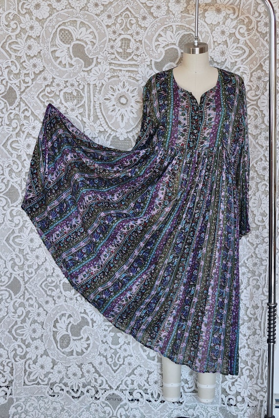 Indian Gauze Cotton Smock Dress - image 8