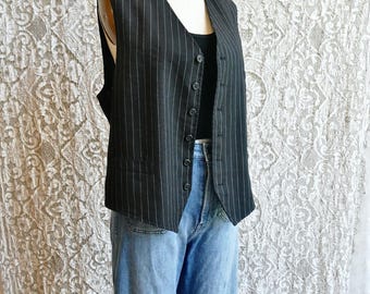 Ralph Lauren Purple Label Pinstriped Vest