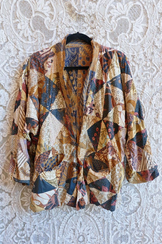 Indonesian Patchwork Woven Jacket - image 2
