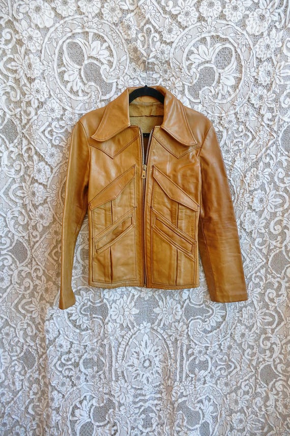 East West Musical Instruments 　metro　メトロ Vintage East West Musical Instruments Leather Jacket Made in