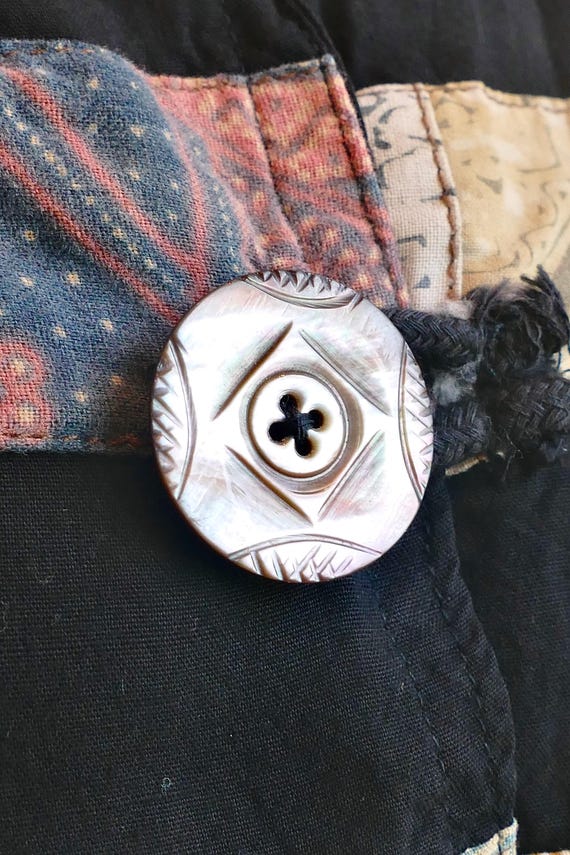 Cropped 90's Indonesian Patchwork Jacket - image 5