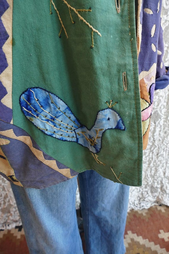 Animal Embroidered Patchwork Jacket - image 5