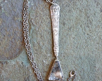 Tourmalated Quartz Demon Necklace