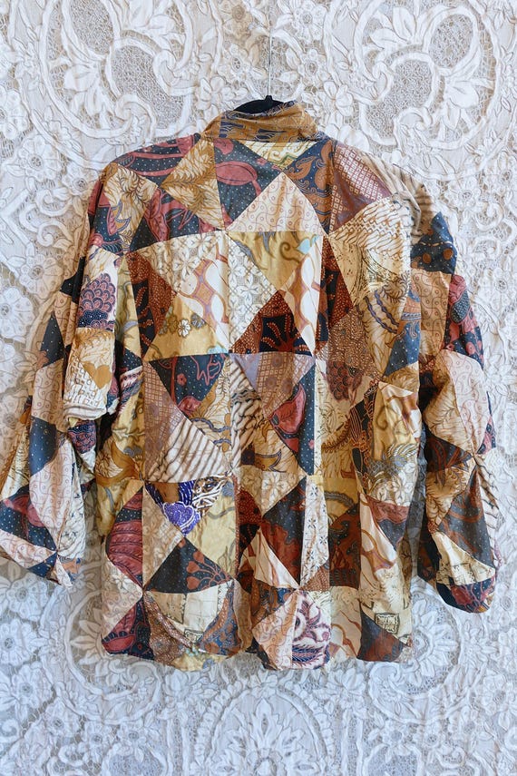 Indonesian Patchwork Woven Jacket - image 4