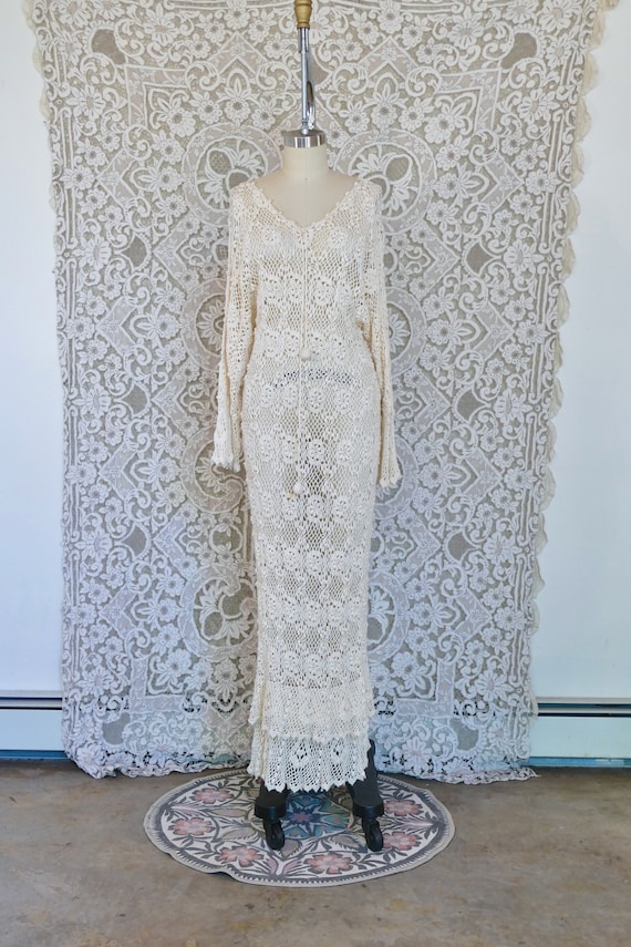 Ivory Crochet Lace Dress