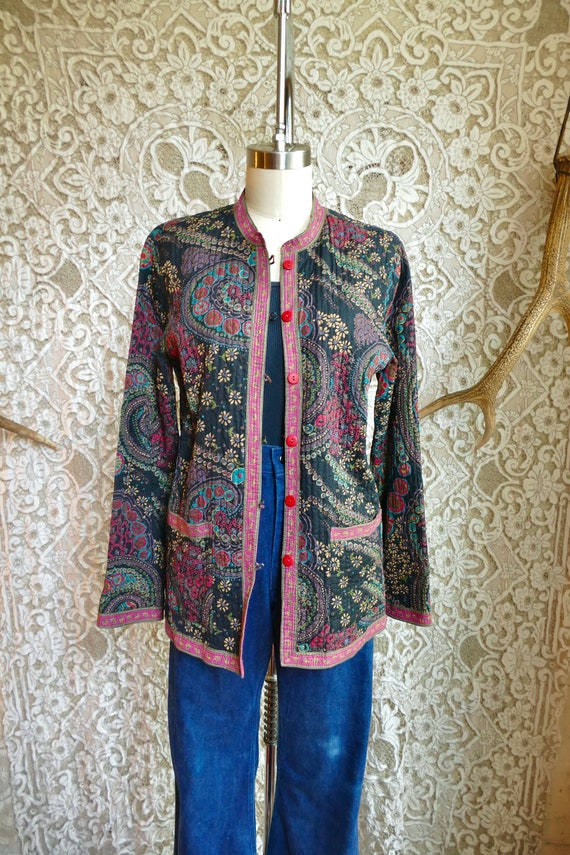 Reversible Quilted Indian Cotton Jacket