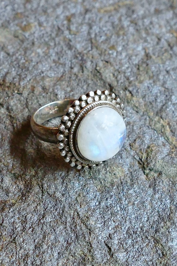 Sterling Silver Moonstone Ring