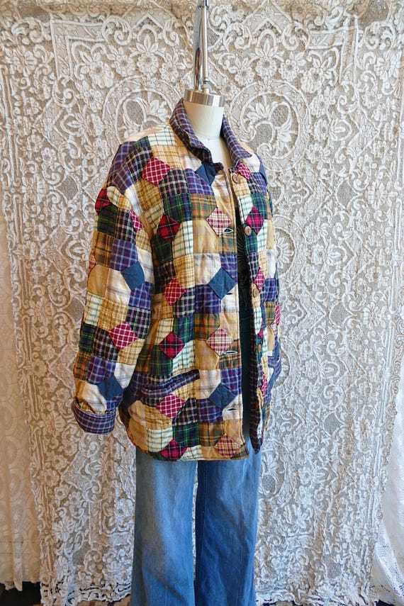 Patchwork Quilt Chore Coat - image 6