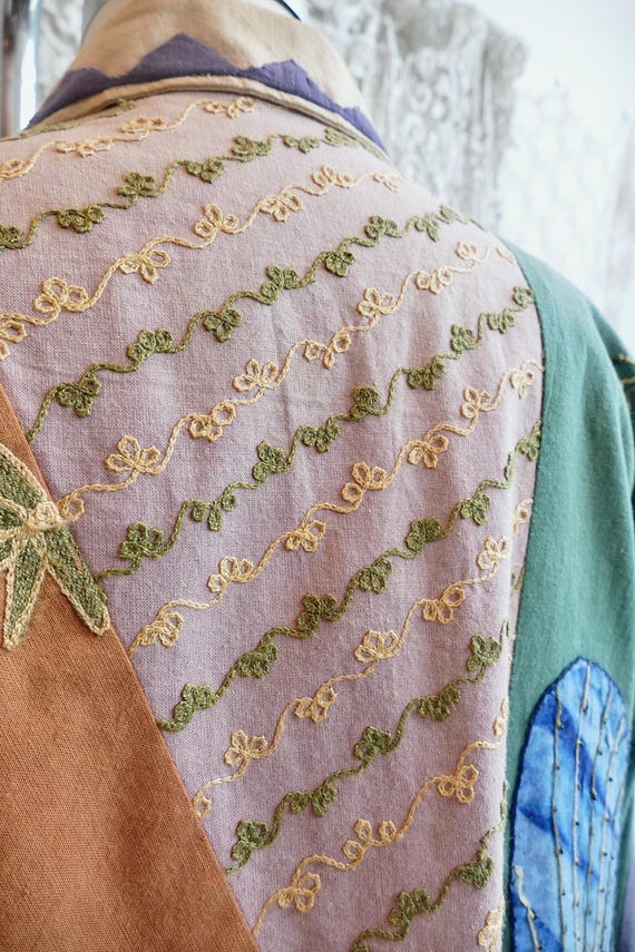 Animal Embroidered Patchwork Jacket - image 7