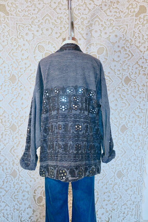 Mirror Embroidered Cotton Chore Jacket - image 7