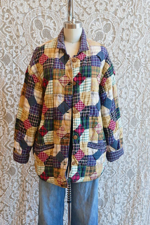 Patchwork Quilt Chore Coat - image 5