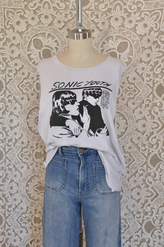 Slashed Sonic Youth Tank Top